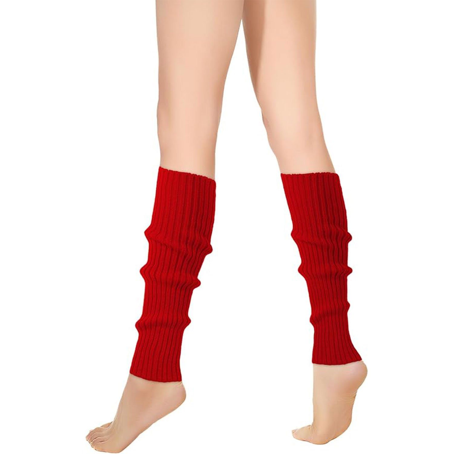 MAGICSHE Beinstulpen Gestrickte Party-Sport-Kniestrümpfe(2 Paar) modische Strickstulpen