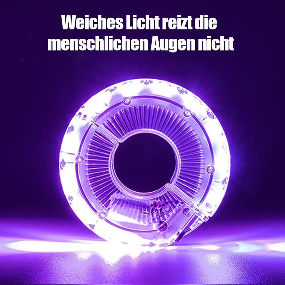 Yoyaxi Fahrradbeleuchtung Kinder-Scooter, LED-Licht, USB, 7 Farben, 18 Modi, wasserdicht