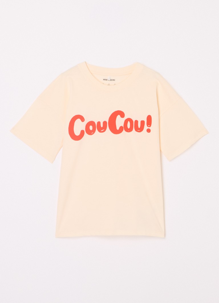 Tricou mini din bumbac organic Rodini Coucou