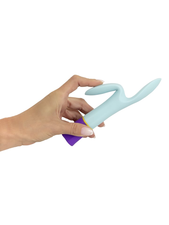 You2Toys Vibrator double vibrator in Türkis/Lila/Gelb günstig kaufen 18 cm