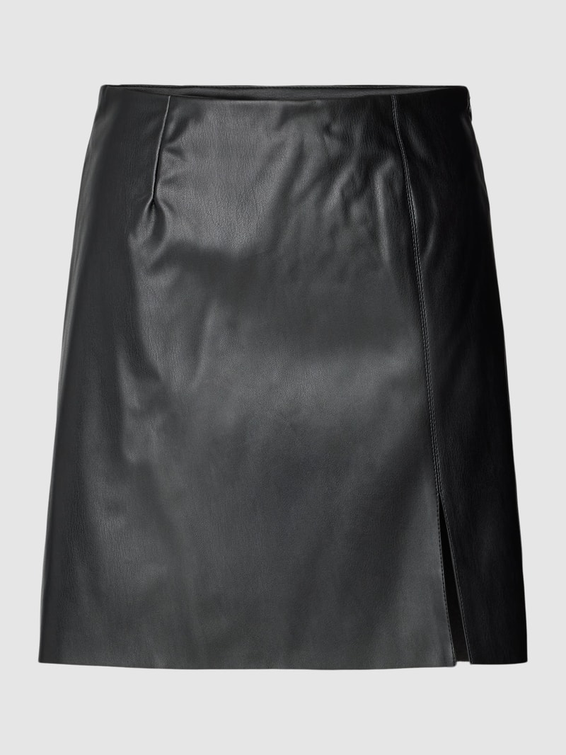 Minirock mit Beinschlitz Modell 'CLARA' in schwarz
