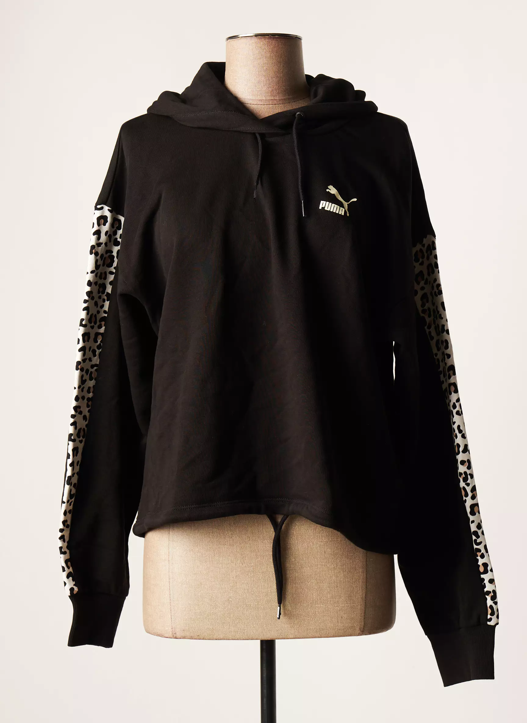 Puma Sweat Capuche Femme couleur noir