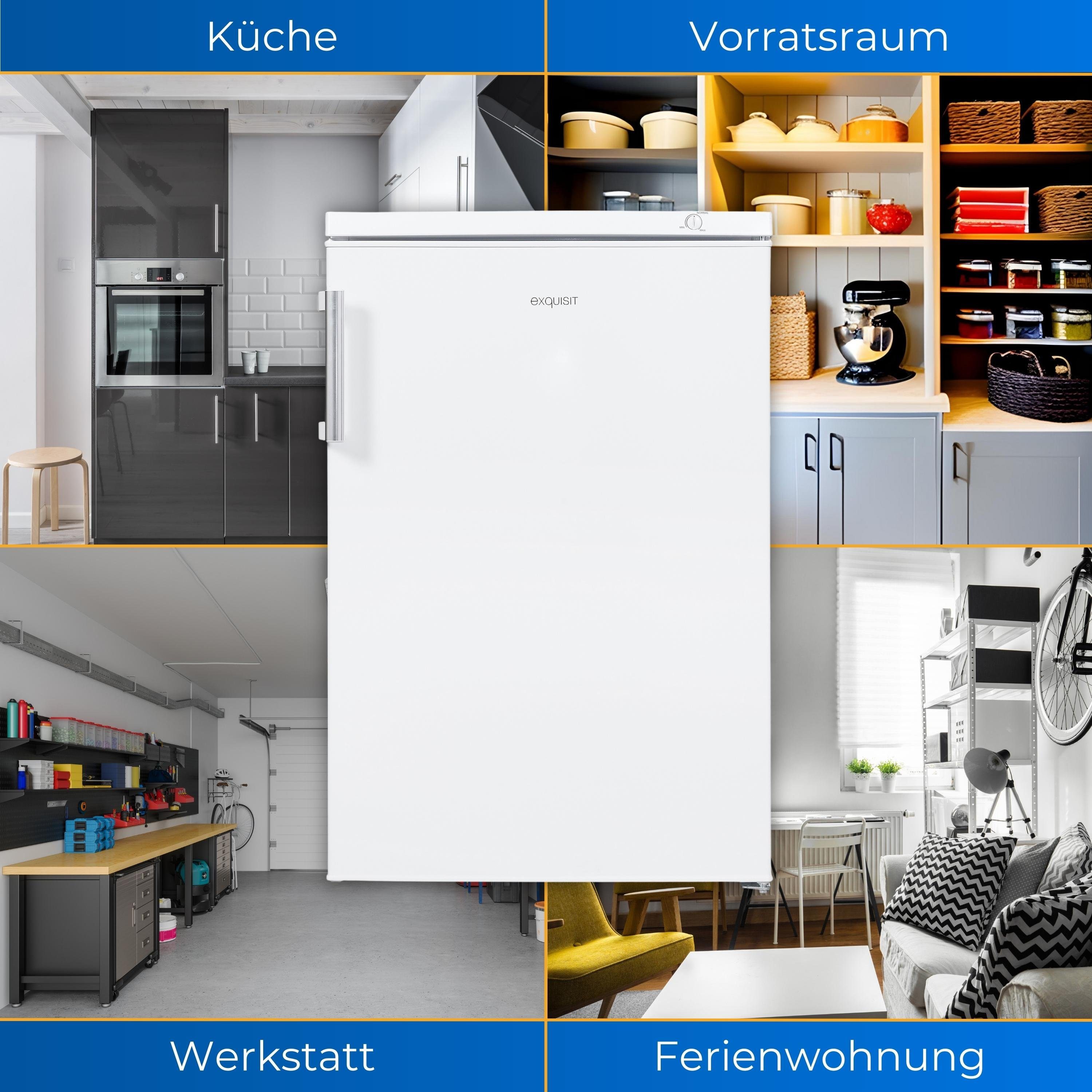 exquisit Gefrierschrank GS581-H-010D, kompakt und platzsparend