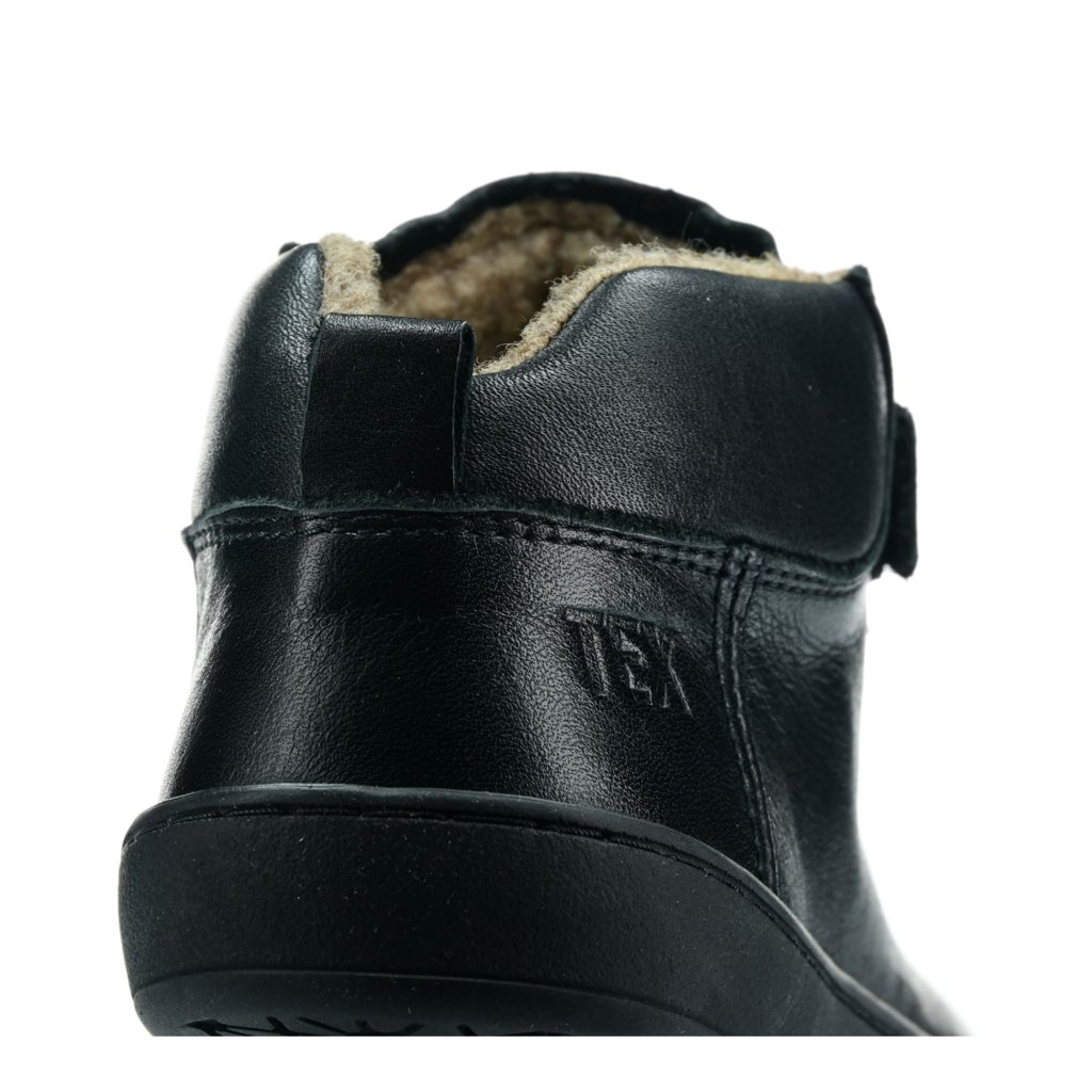 Crave Bergen Black Winter-Barfußstiefeletten