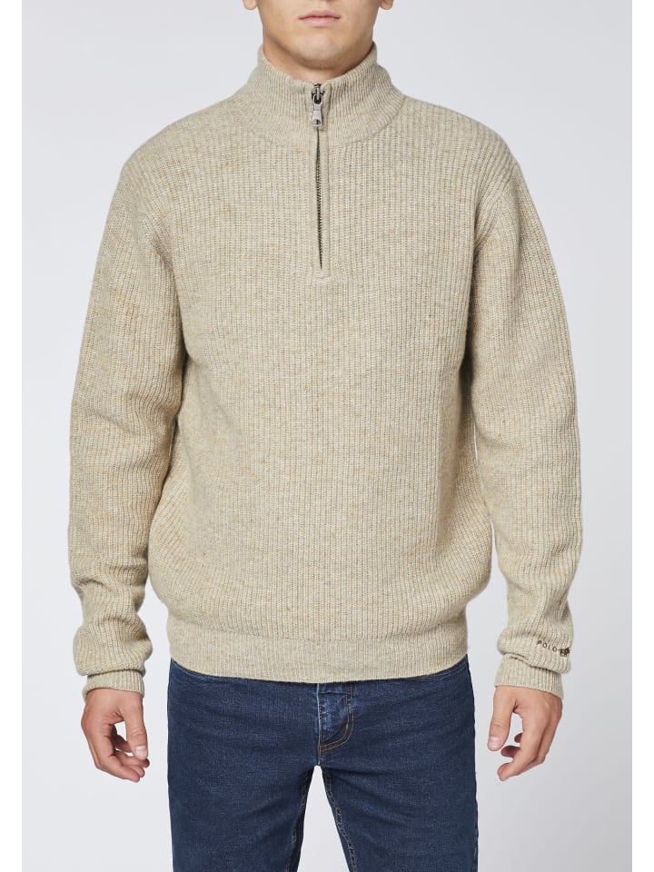 Polo Sylt Strickpullover in Sandfarben günstig kaufen