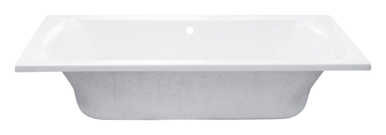 Calmwaters Badewanne Modern Curved, (1-tlg), Weiß, 180 x 80 cm, Acryl, Duobadewanne für zwei Personen, 02SL3317
