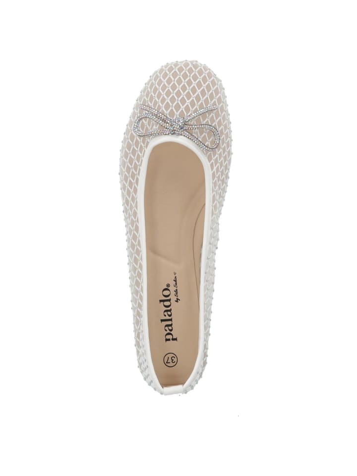 palado Ballerinas in white glitter combi günstig kaufen