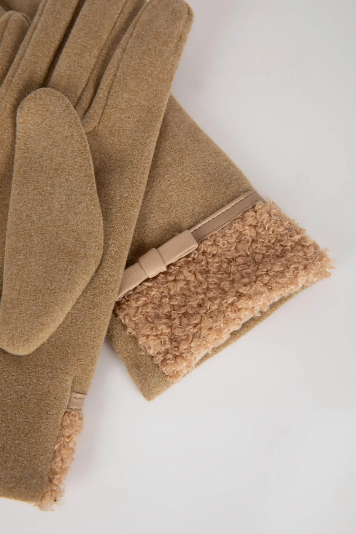 DeFacto  Handschuhe - Beige - Unifarben