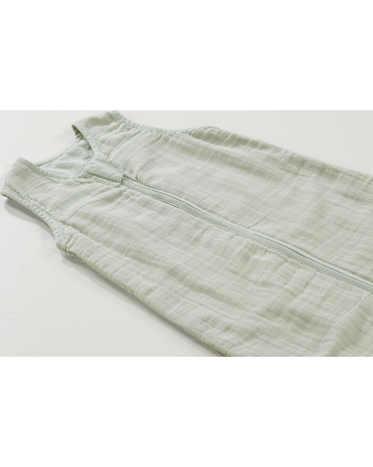 Sommer- Schlafsack Mull uni grün Gr. 110