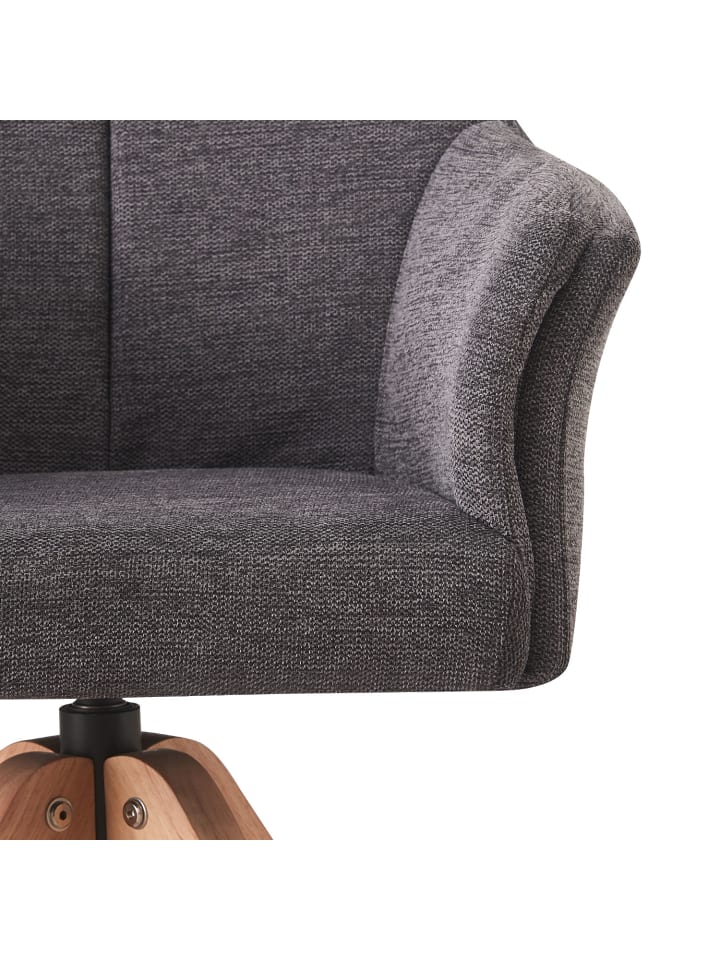 B&D Home Drehstuhl DAISY in Anthrazit - (B)62 x (H)86 x (T)63 cm günstig kaufen onesize