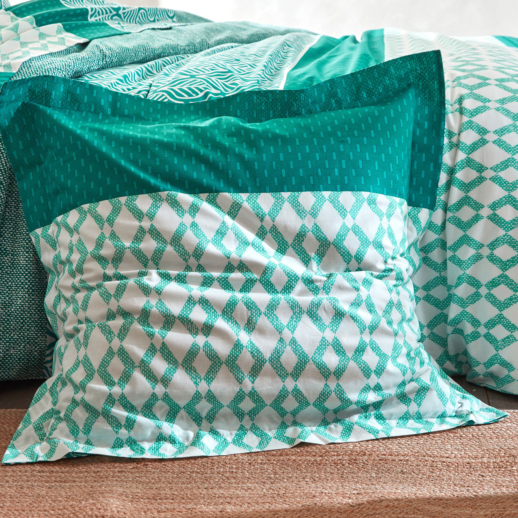 Linge de lit Tommy imprimé géométrique