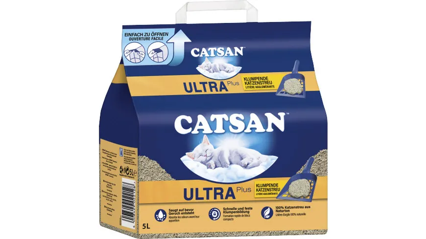 CATSAN™ ULTRA Plus Klumpende Katzenstreu 5l 5 l
