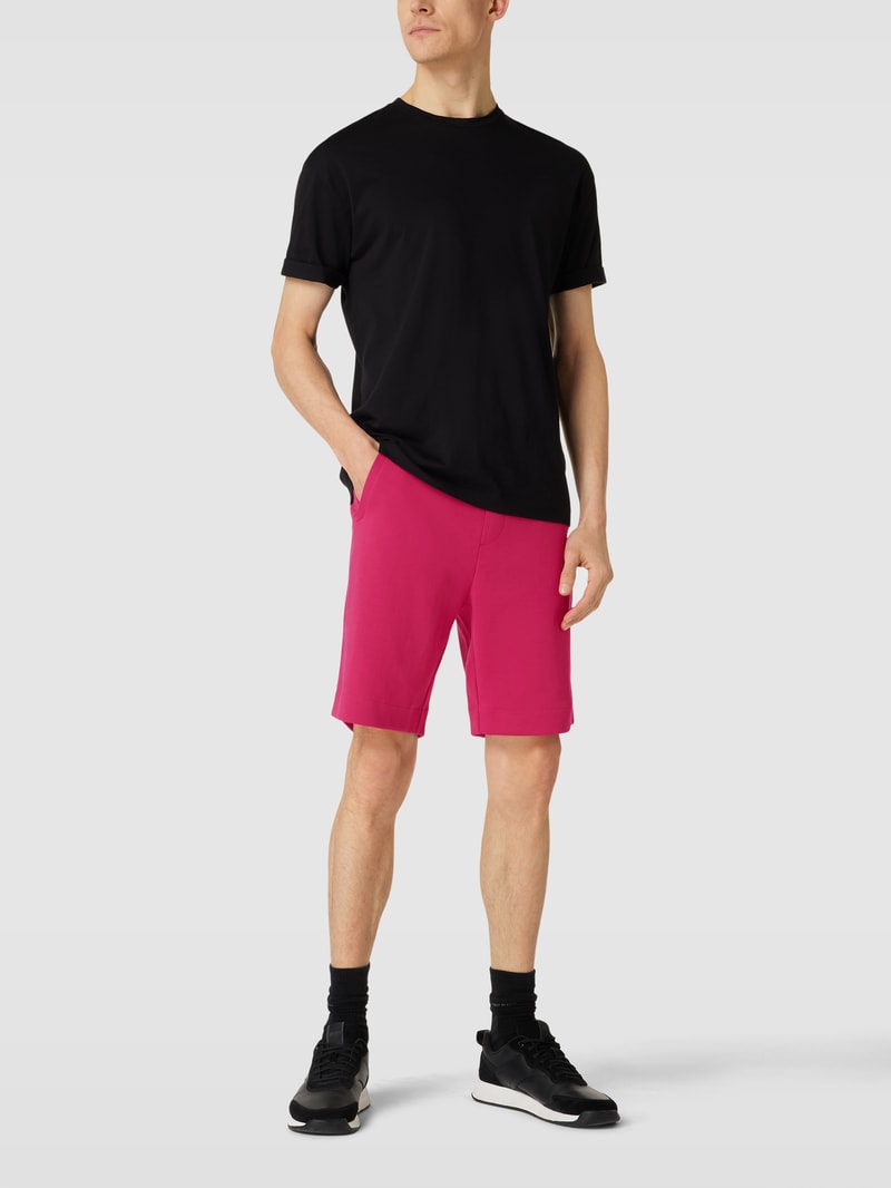 Sweatshorts mit Label-Details Modell 'Headlo' in pink