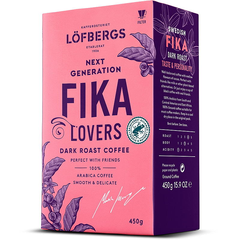 Löfbergs Kaffe filtermalt 450 g Fika NGCL Löfbergs