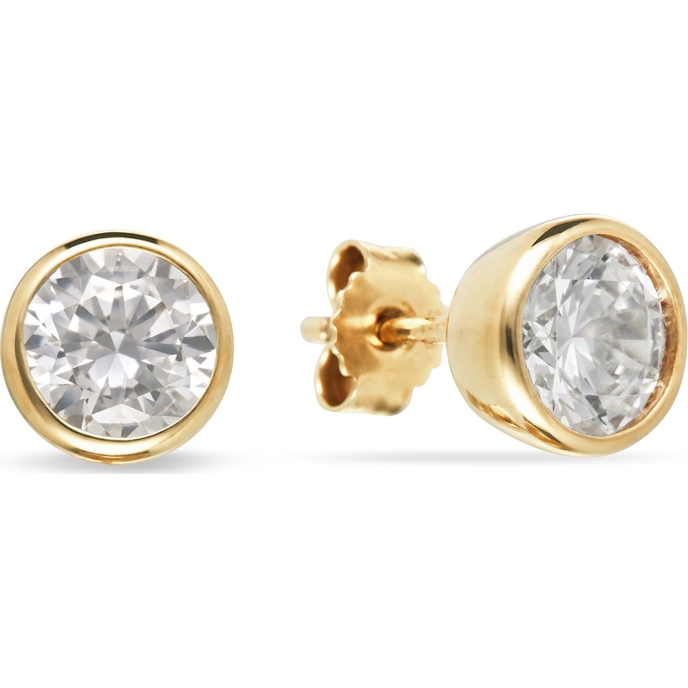 FAVS Boucles d'oreilles à fermoir à poussette 375 Or jaune Boucles d'oreilles