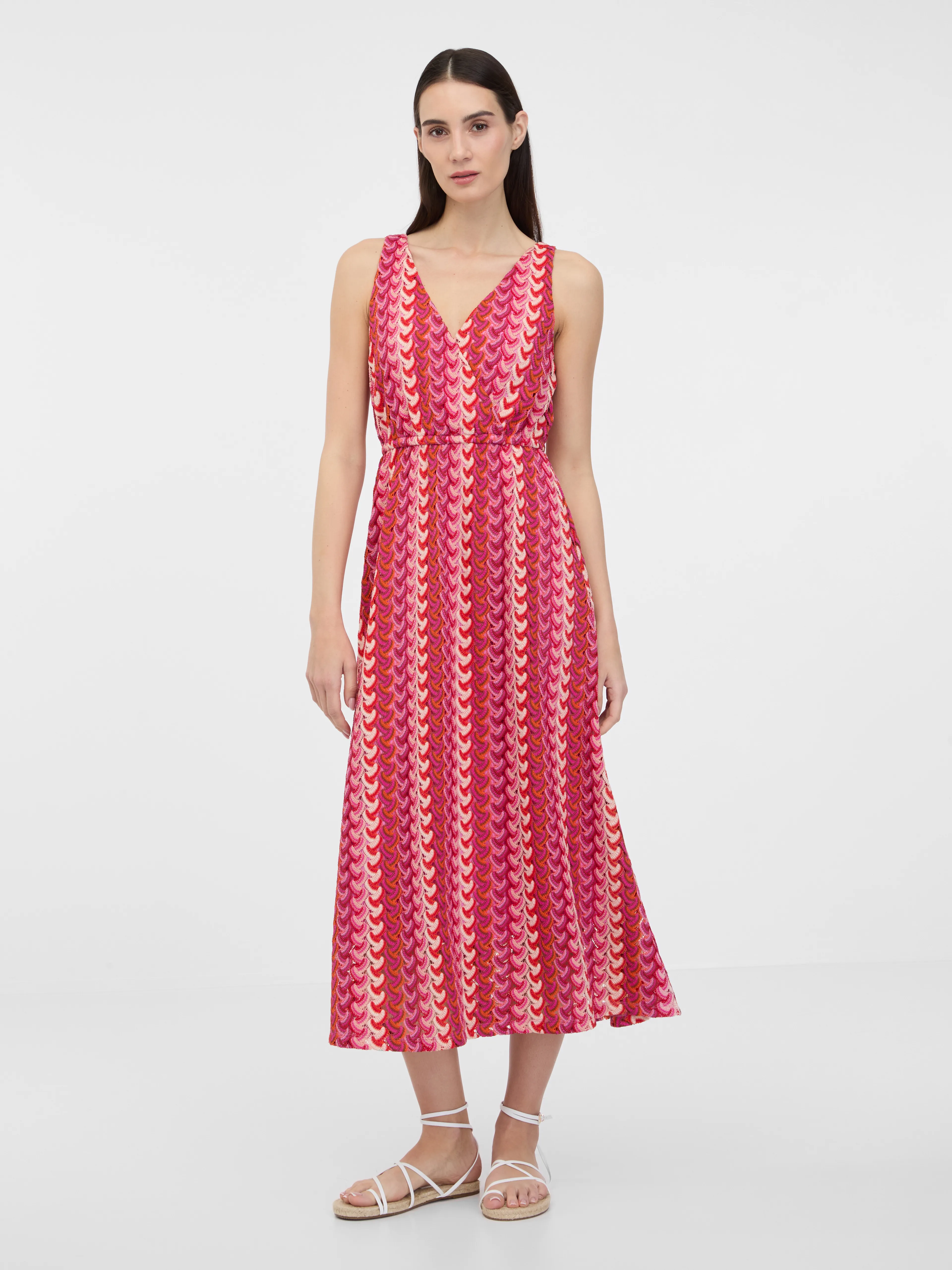 Dunkelrosa Damen Midikleid ORSAY