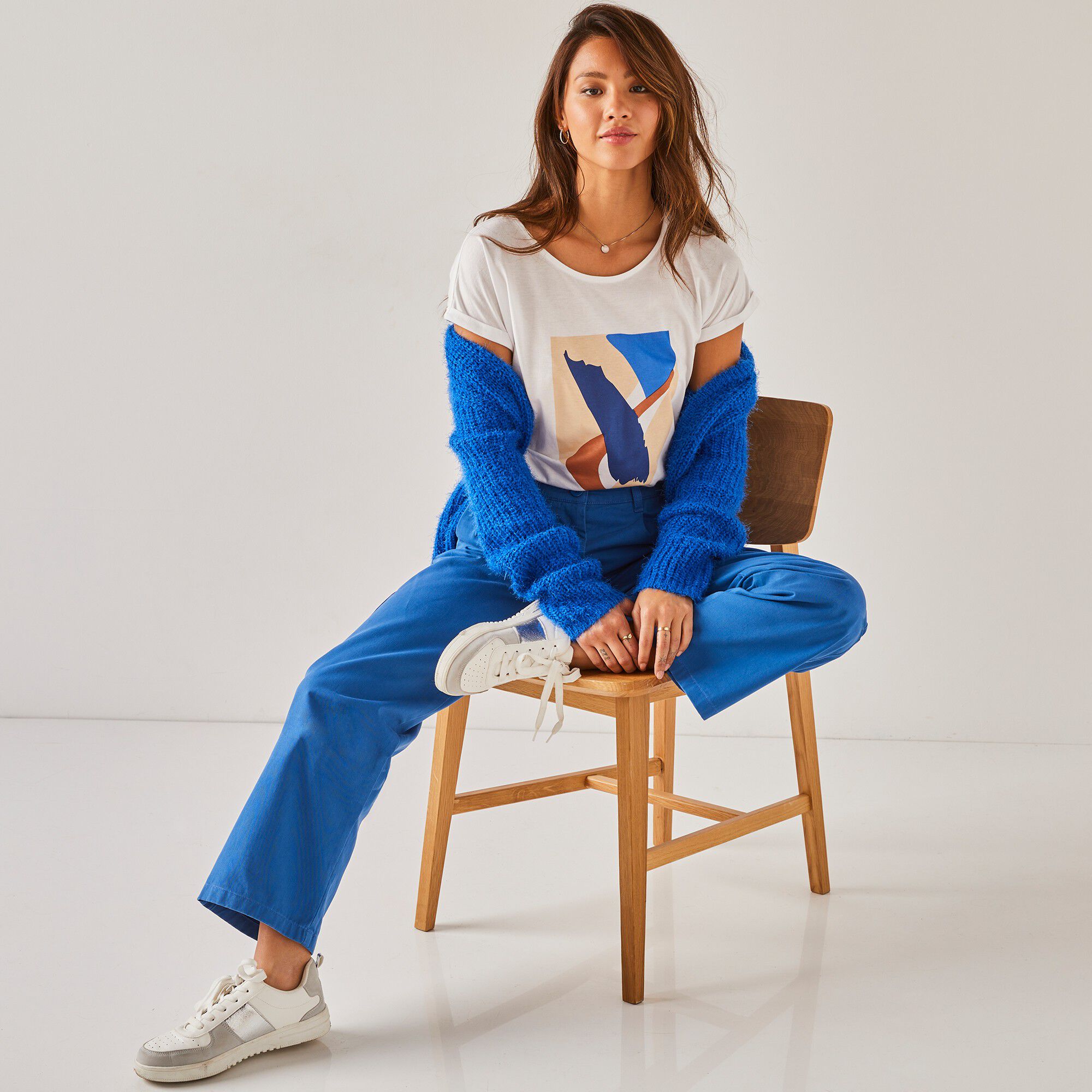 Pantalon droit large, spéciale petites
