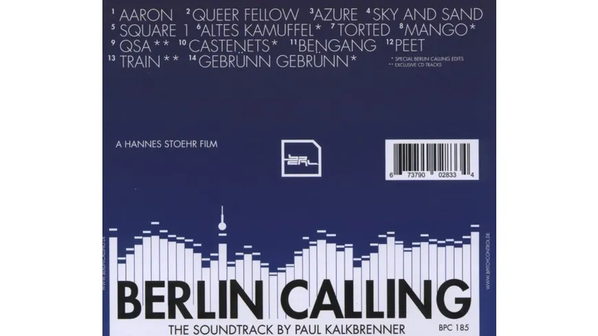 Berlin Calling - The Soundtrack By Paul Kalkbrenner (Jewel Case)