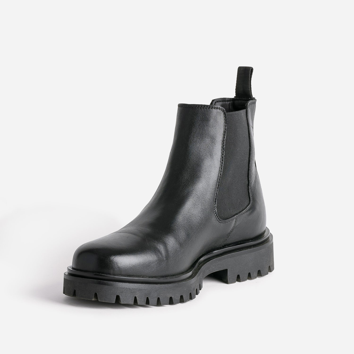 Chelsea boots noir en cuir