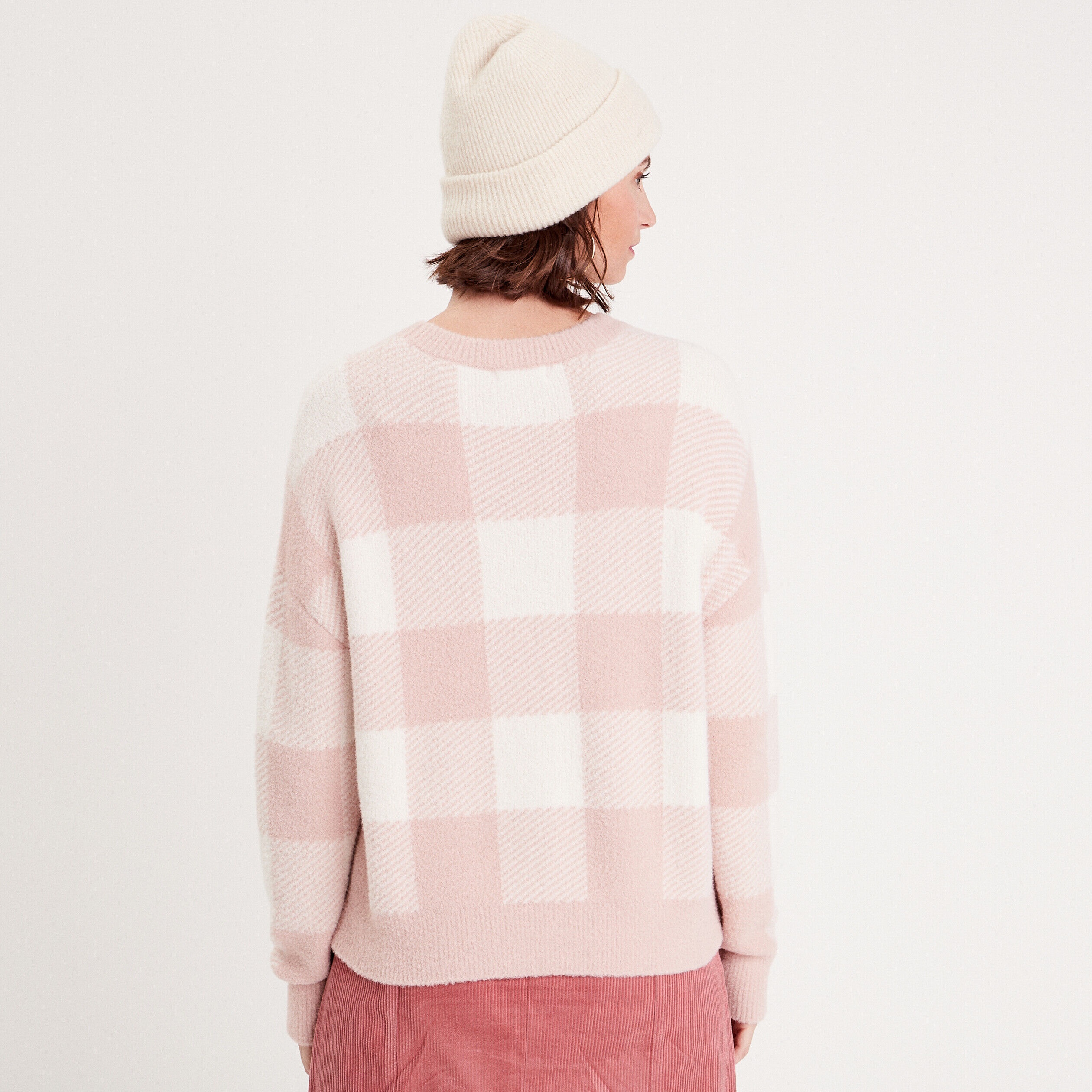 Pull col rond rose femme | Cache Cache