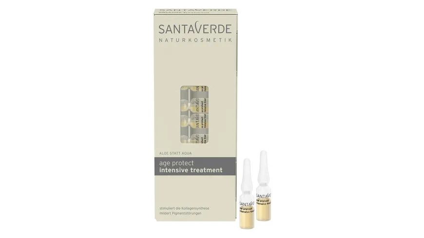Santaverde aloe vera blüte age protect ampullenkur 10 ml