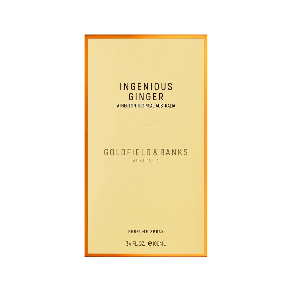 goldfield & bank Ingenious Ginger Perfume 100ml Natural Spray Glass Bottle 3.4 fl. oz. Eau de Parfum