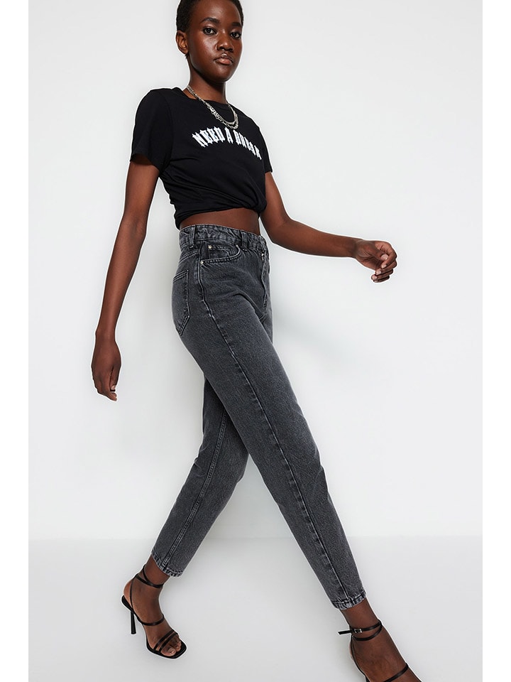 trendyol Jeans - Mom fit - in Anthrazit günstig kaufen