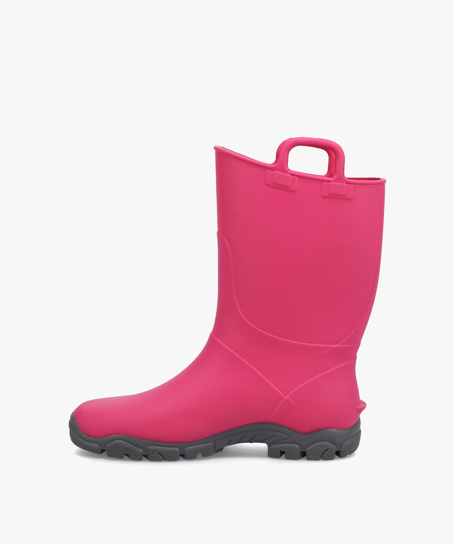 Bottes de pluie fille unies avec anses sur le col – Boatilus rose | GEMO