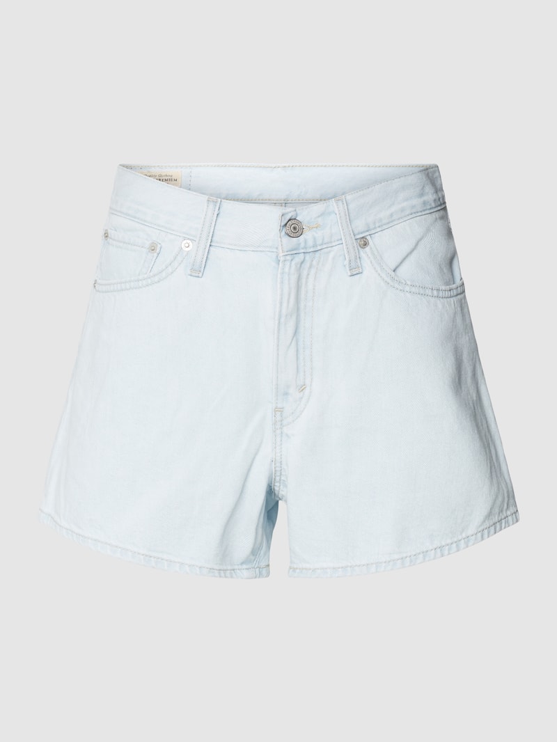 Jeansshorts aus reiner Baumwolle Modell '80's' in hellblau