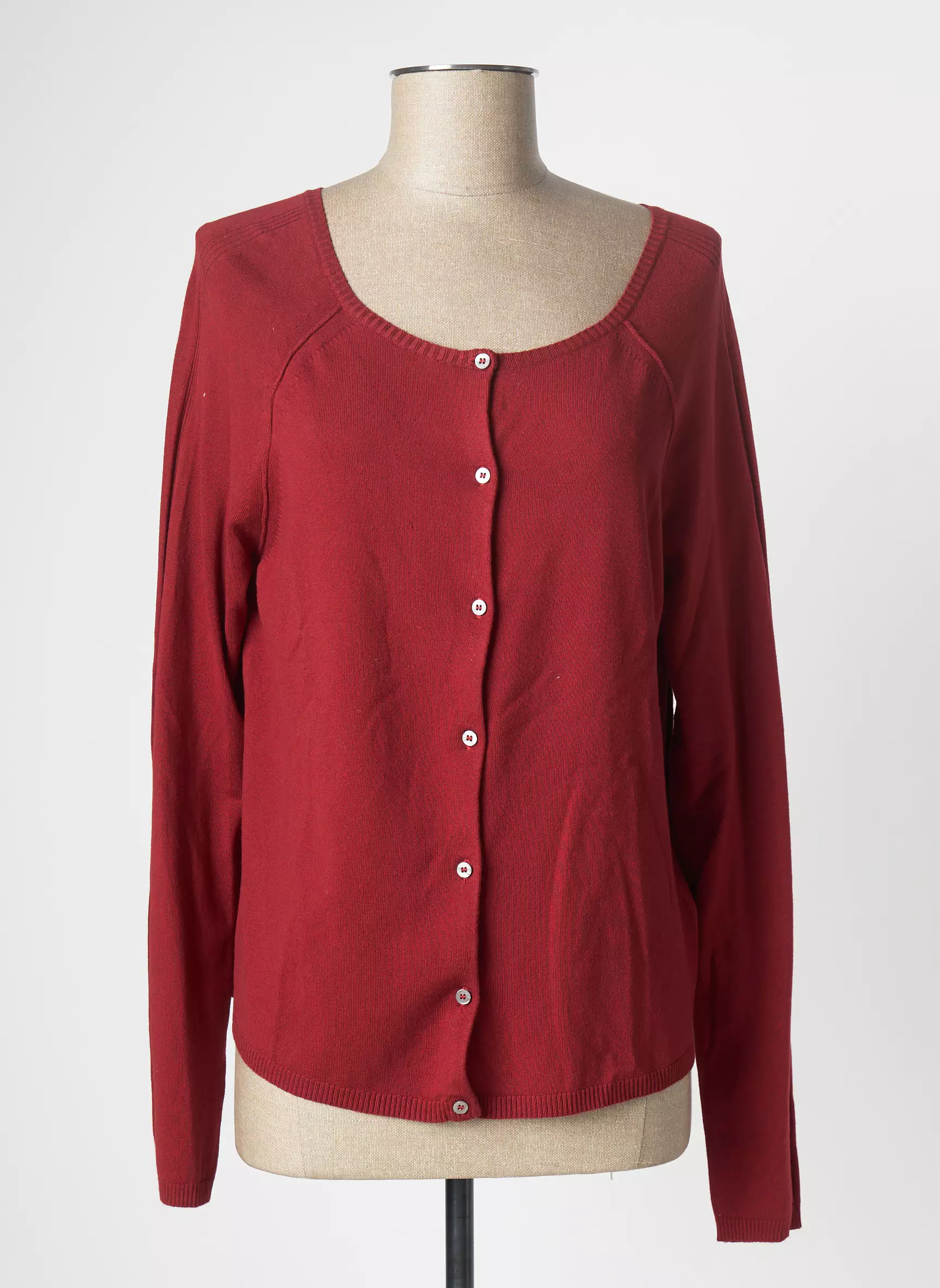 Oui Cardigans Femme couleur rouge