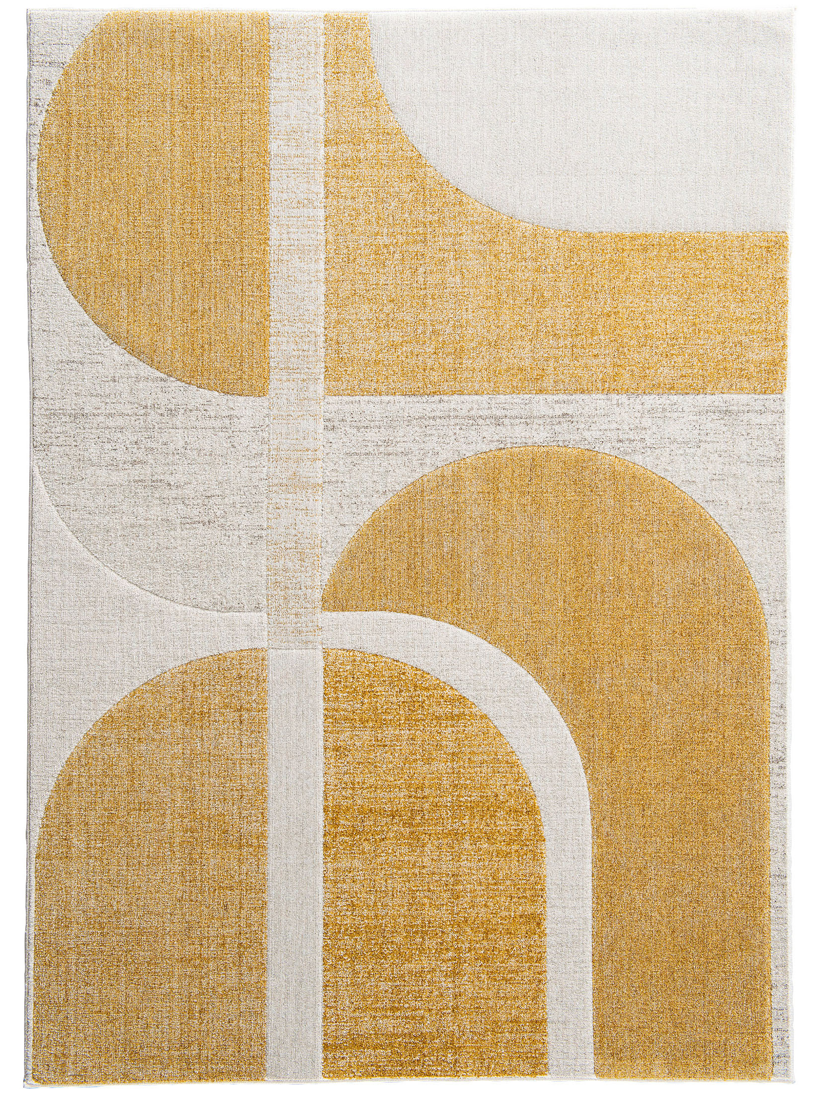Rockledge Moderner Teppich, Gold-Grau