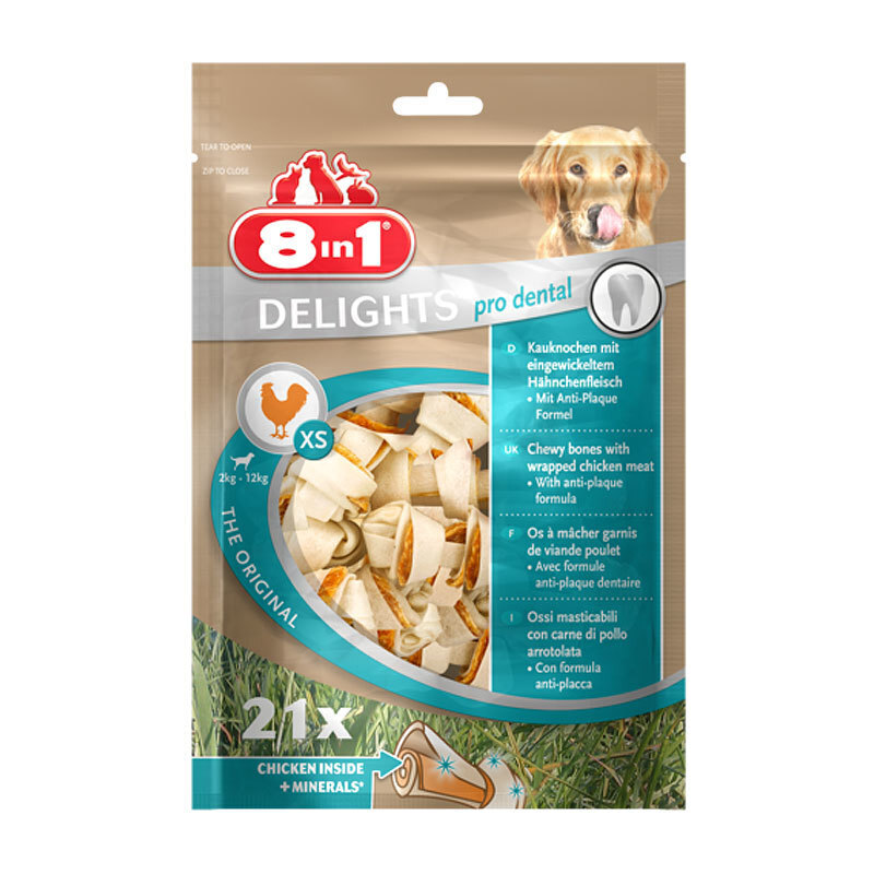 8in1 Snacks 8in1 Delights Pro Dental XS 1x21 Stück 252g
