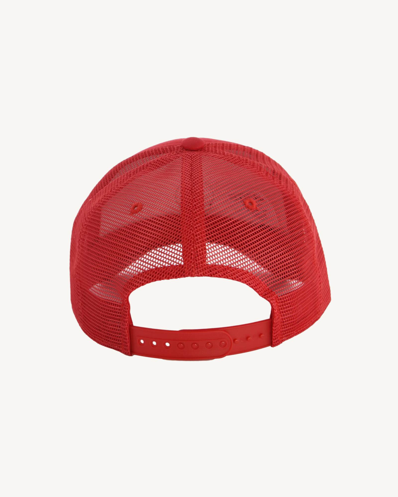 Casquette en coton et mesh Rouge Rise