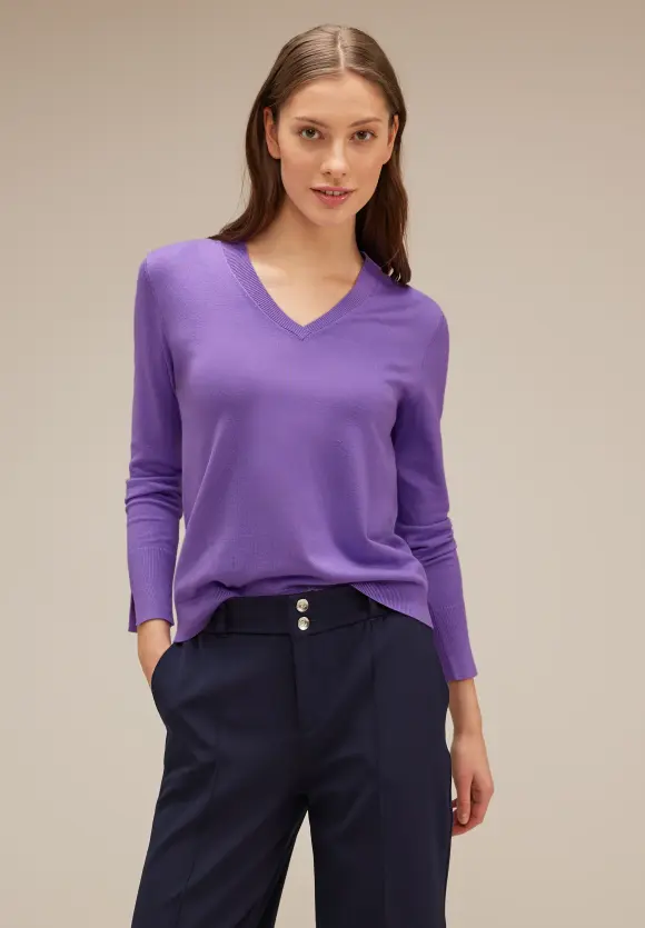 Street One Pullover mit V-Ausschnitt