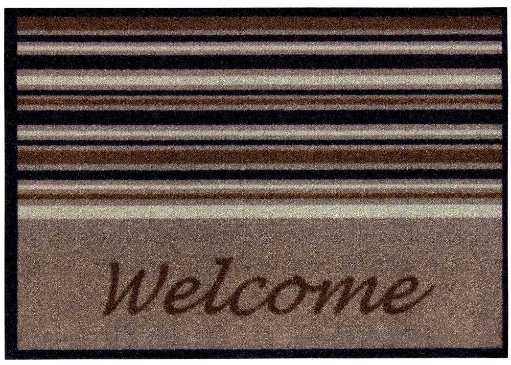 Trend Line Schuhabtropfschale Fußmatte Medea Welcome taupe, 39 x 58 cm