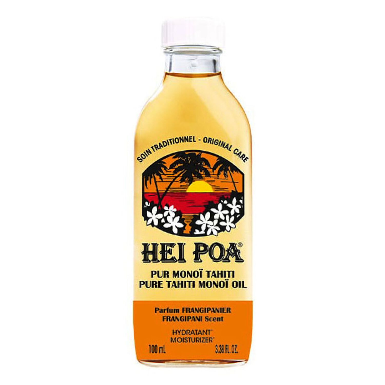 Hei Poa Pur Monoï de Tahiti Parfum Frangipanier 100 ml