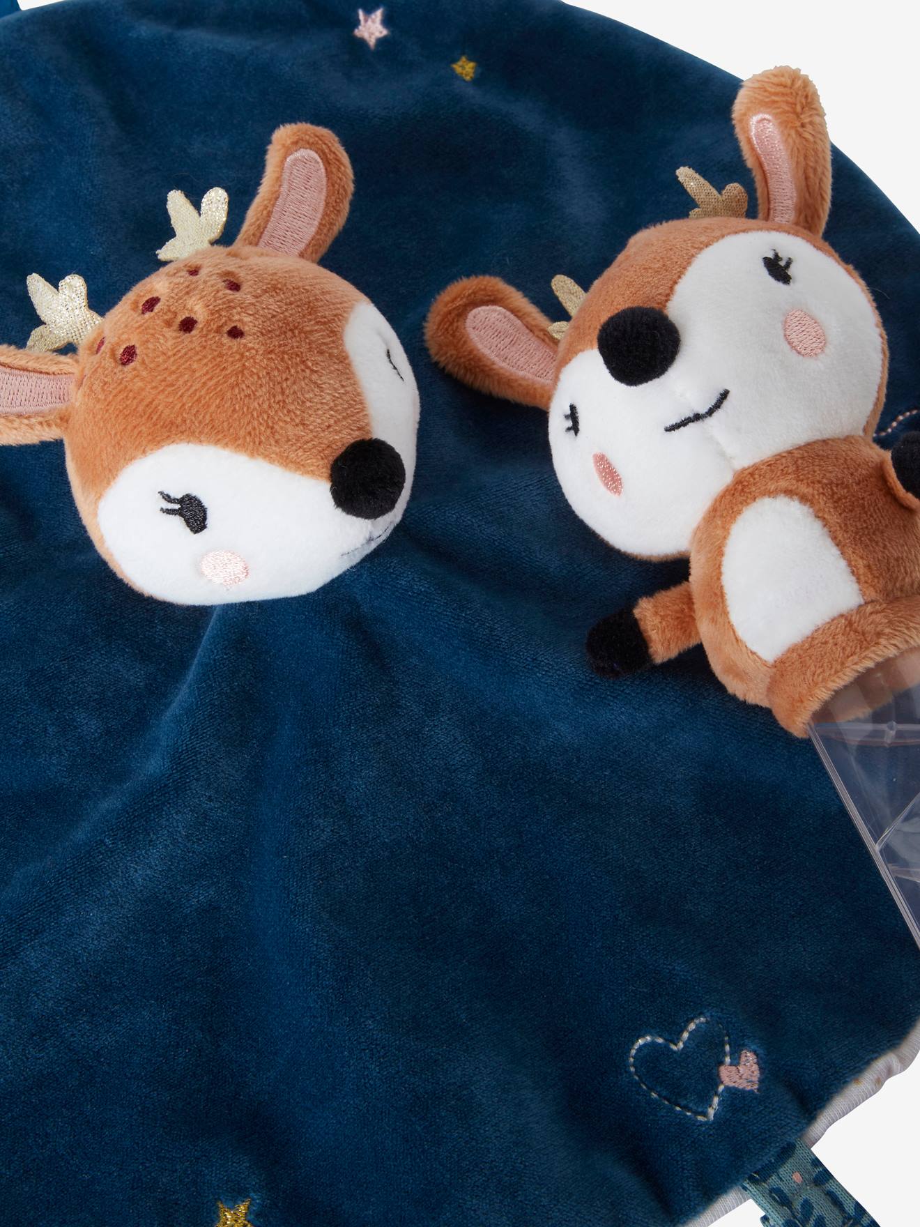 Doudou + bâton de pluie Forêt Enchantée multicolore