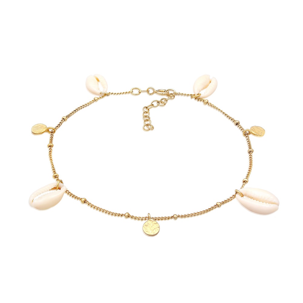 Elli Elli Bracelet de Cheville Femmes bracelet de cheville plaquette pendentif maritim Bijoux