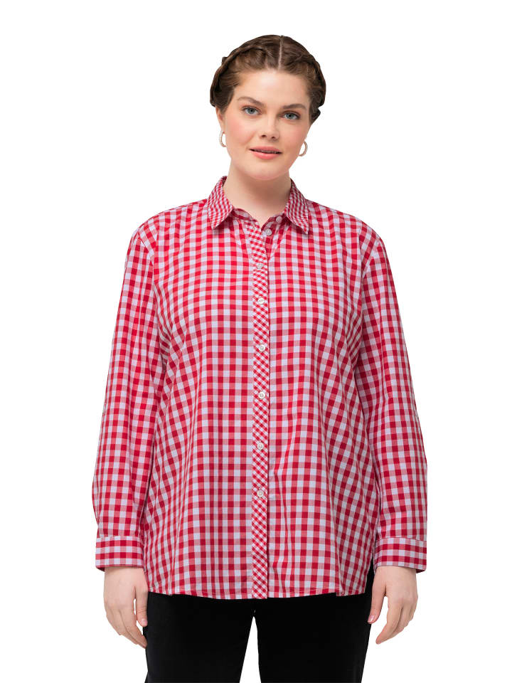 Ulla Popken Trachtenbluse in salsa günstig kaufen 42-44