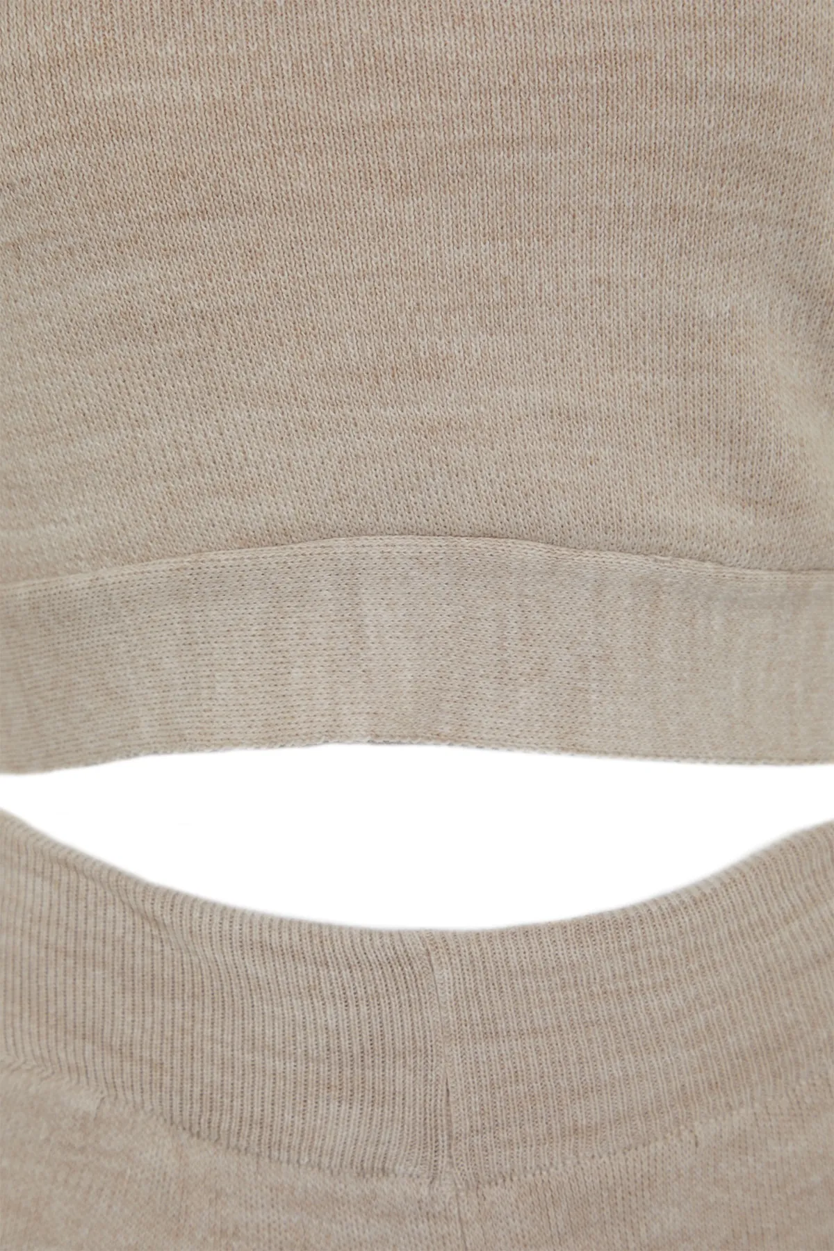 Trendyol Collection  Beige Basic Rollkragen-Strick-Top-Top-Set TWOAW21AU0093