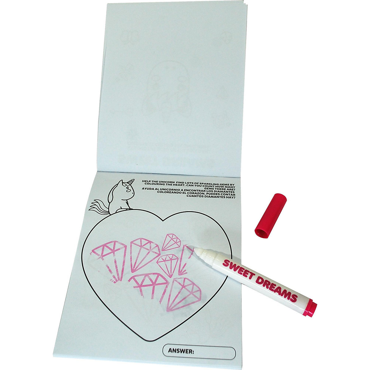 Malset Mystery Ink Unicorn, 2-tlg.