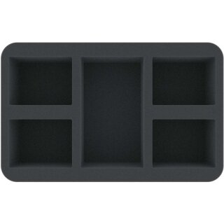 Feldherr 70 mm Half-Size Schaumstoffeinlage mit 5 Fächern