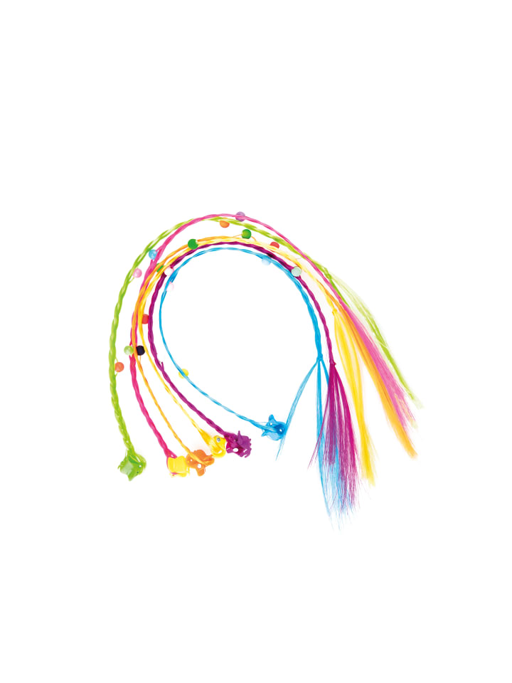 Toi-Toys Glamour & Shine - 6 bunte Haarsträhnen Clip-on in bunt günstig kaufen onesize