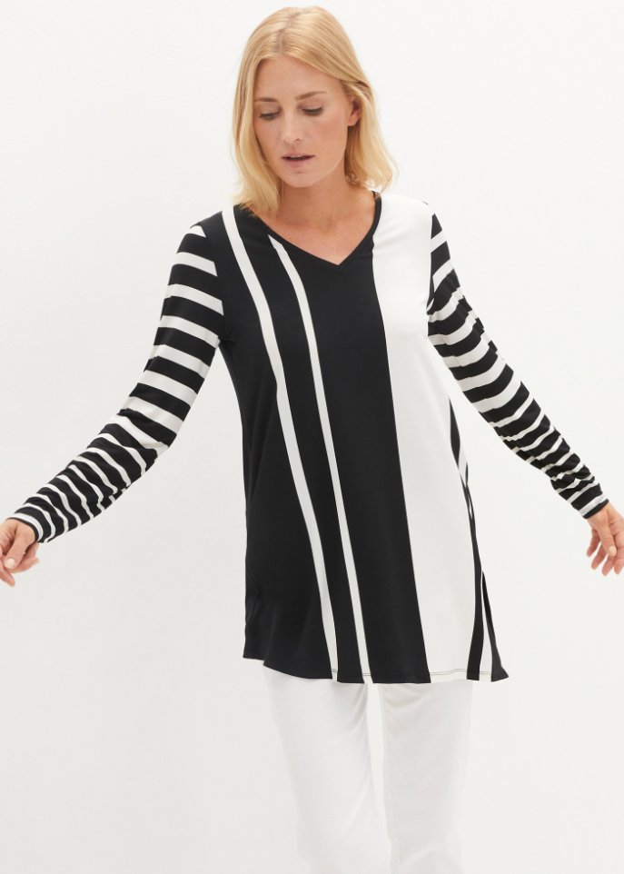 Zipfelshirt mit Streifen