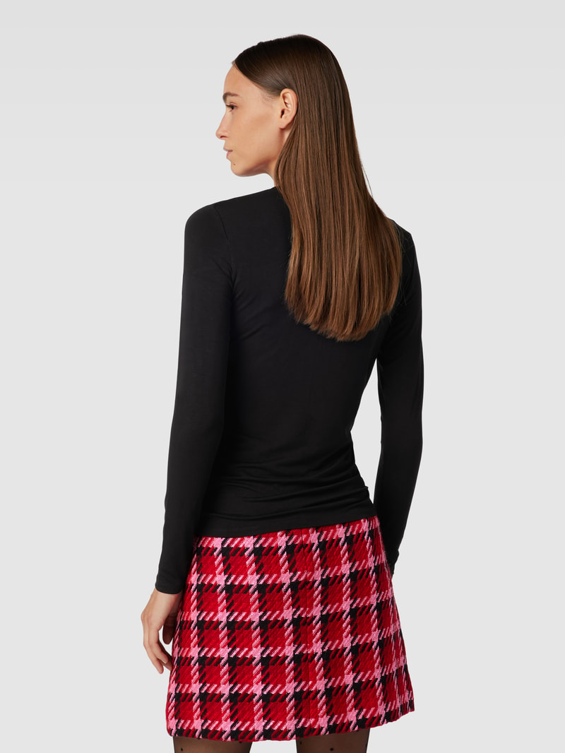 Longsleeve mit Rundhalsausschnitt Modell 'MULTIE' in schwarz