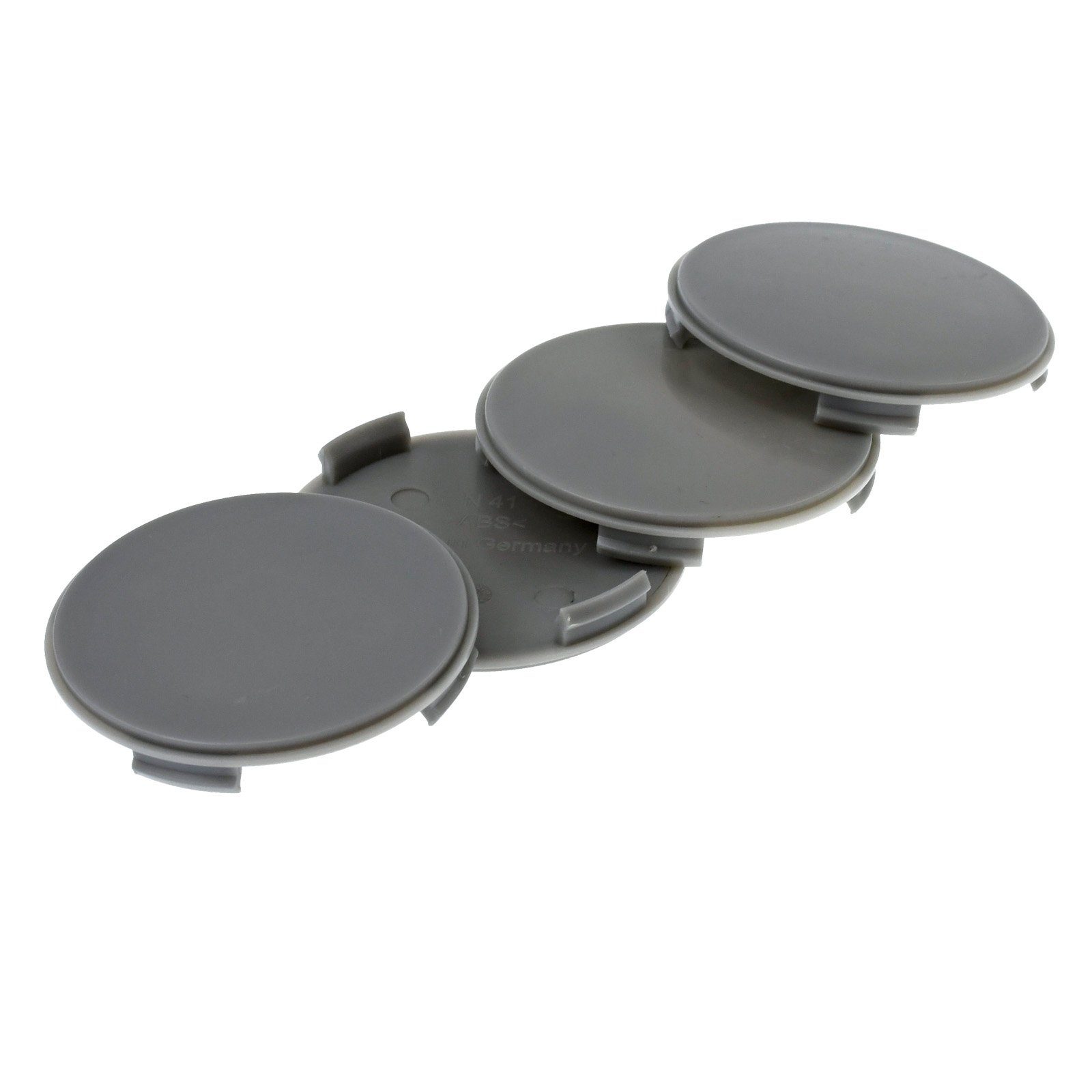 RKC Radkappe 4X 63,5mm Nabenkappen Kappen Grau Gewölbt für Alutec Rial Anzio