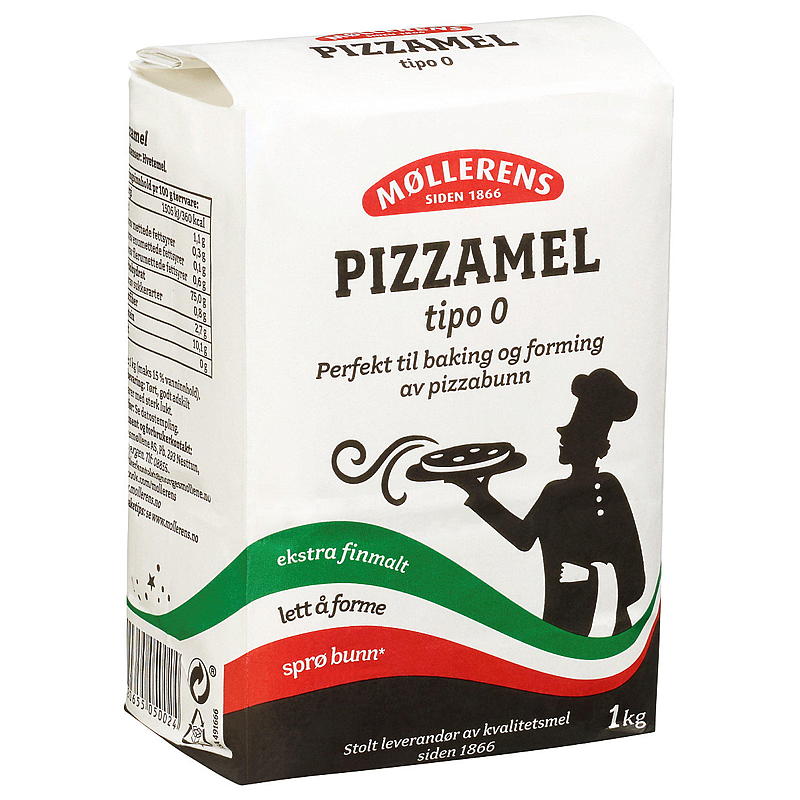 Møllerens Pizzamel 1 kg Tipo-0