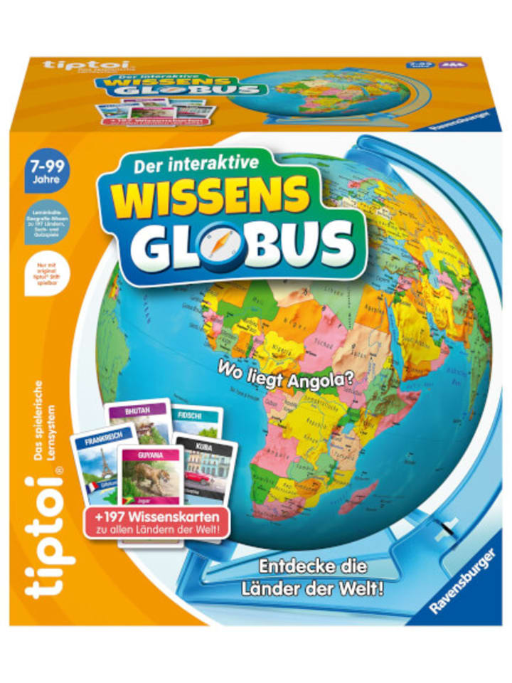 Ravensburger Lernspielzeug tiptoi Der interaktive Wissens-Globus, ab 7 Jahre günstig kaufen onesize