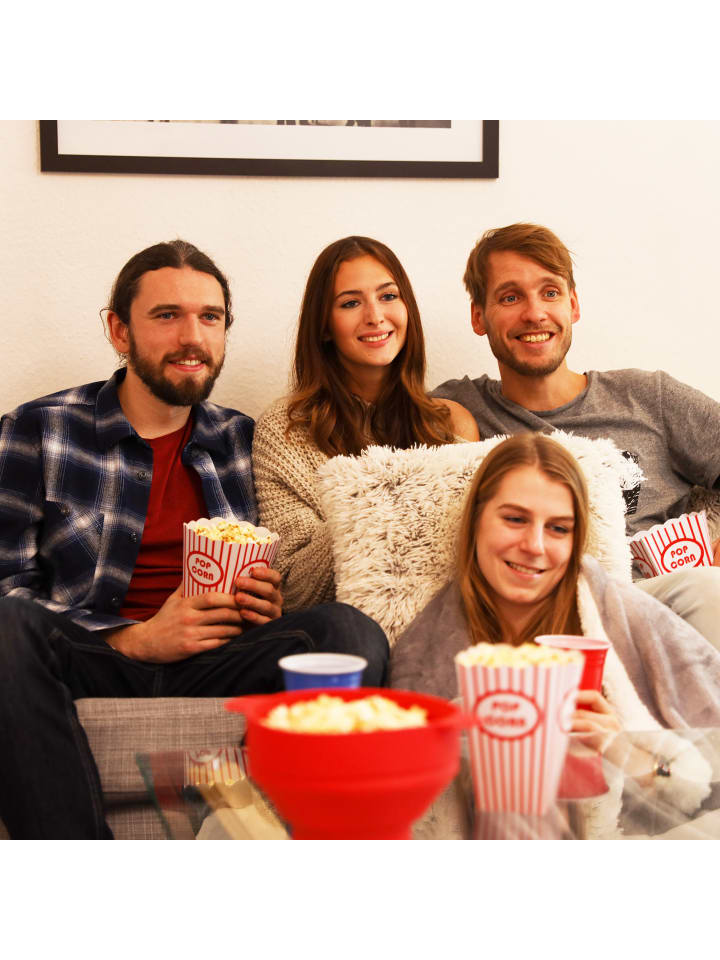 relaxdays 2x Popcorn-Maker in Rot günstig kaufen onesize