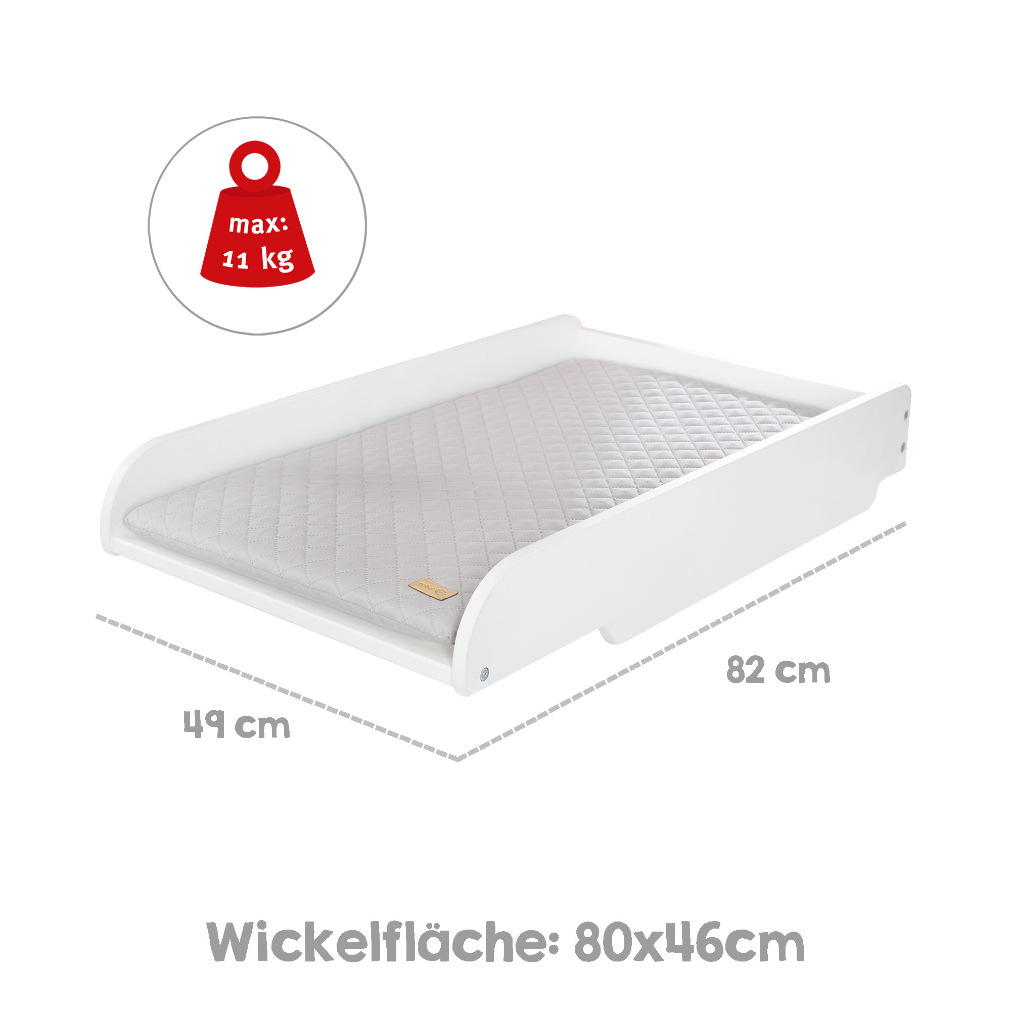 RobaWickelplatte inkl. Auflage
